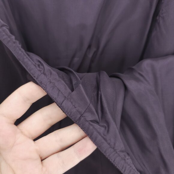 EILEEN FISHER 100% Silk Pleated A Line Skirt Plum Purple Size 2X - Picture 7 of 10